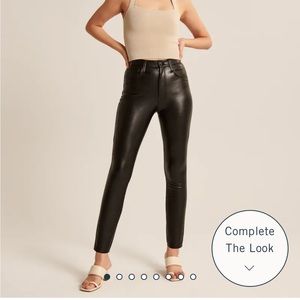 Abercrombie Vegan Leather Skinny Pants